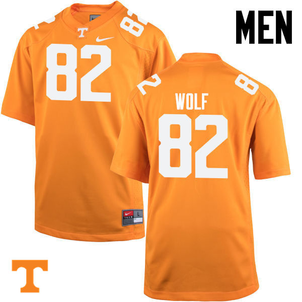 Men #82 Ethan Wolf Tennessee Volunteers College Football Jerseys-Orange